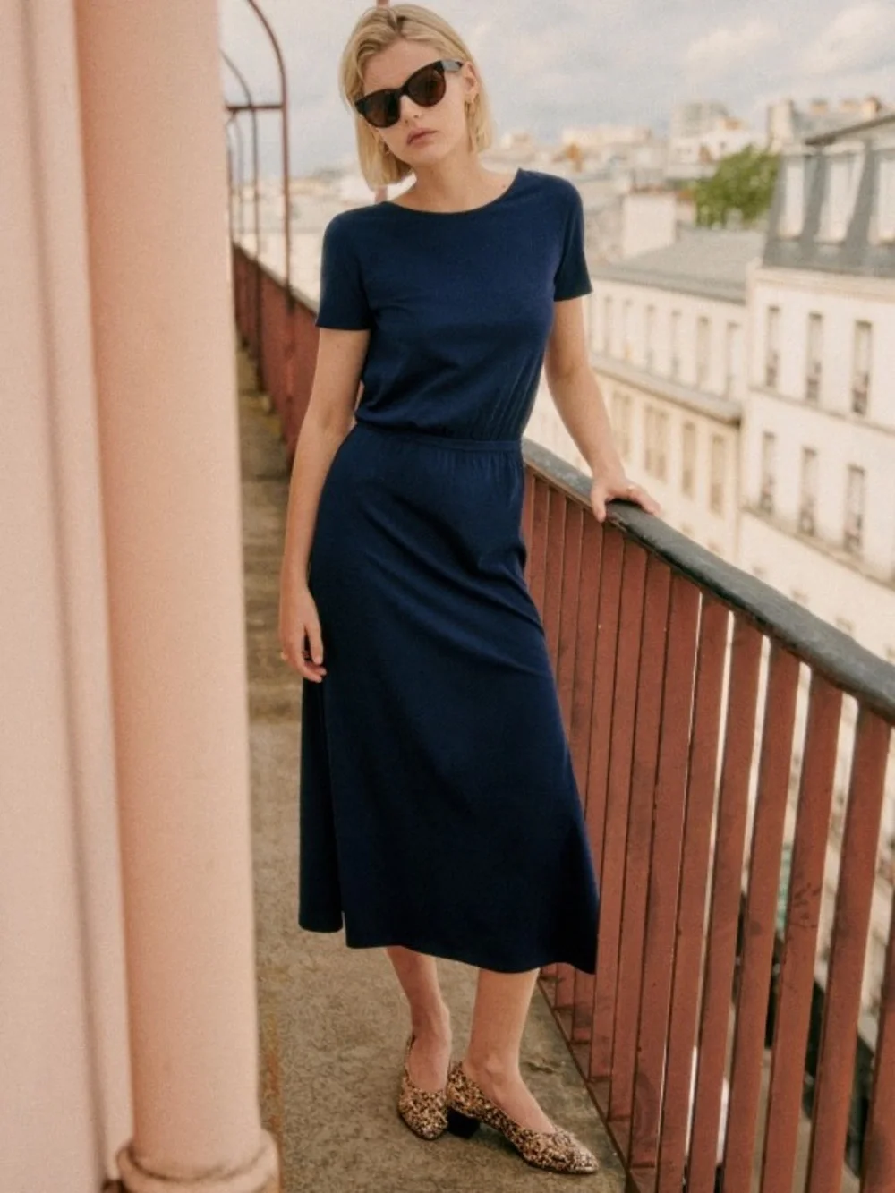 Sezane Lucille Open Back Maxi Dress - Picture 2 of 8